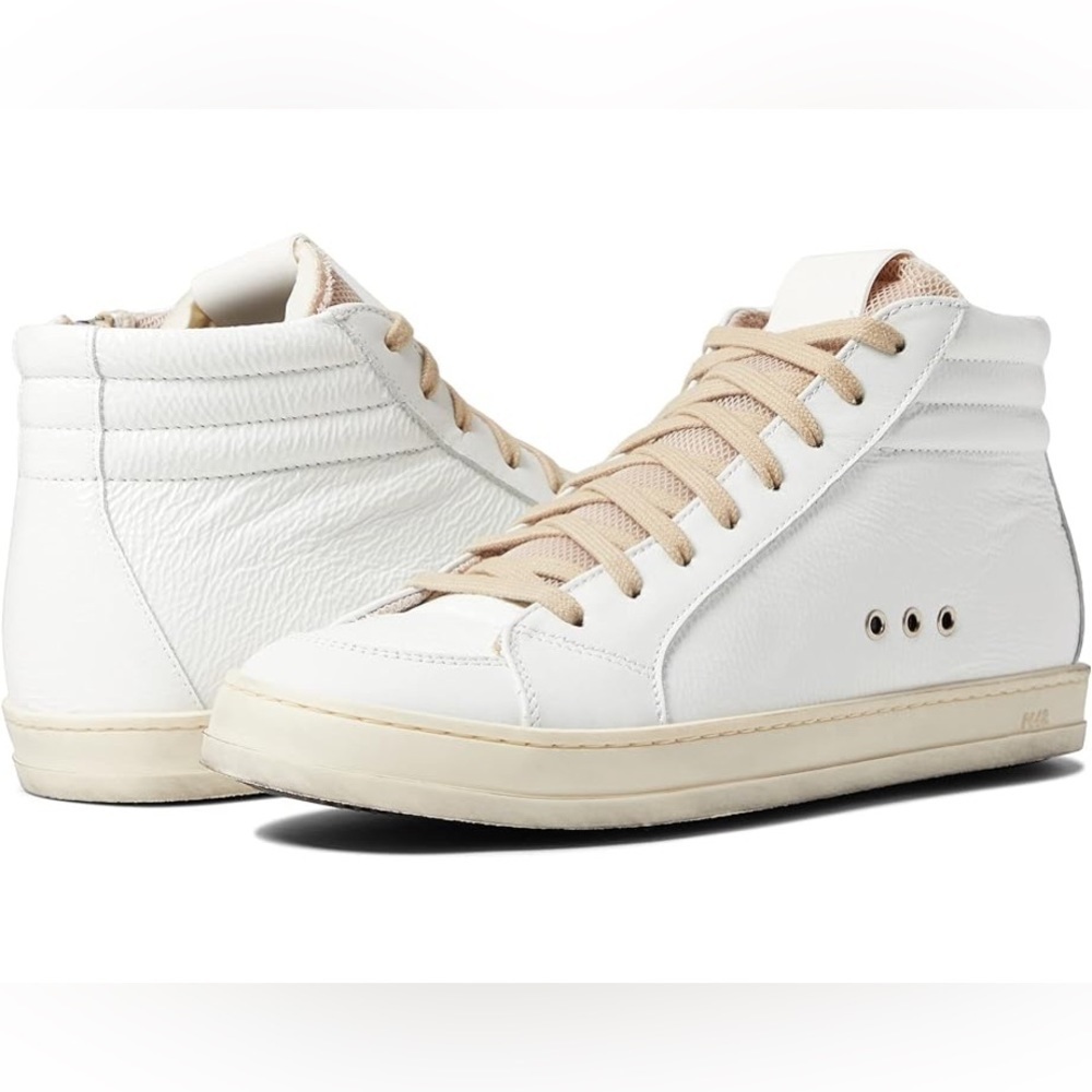 P448 NWB Skate High Top Medusa Leather White Sneakers